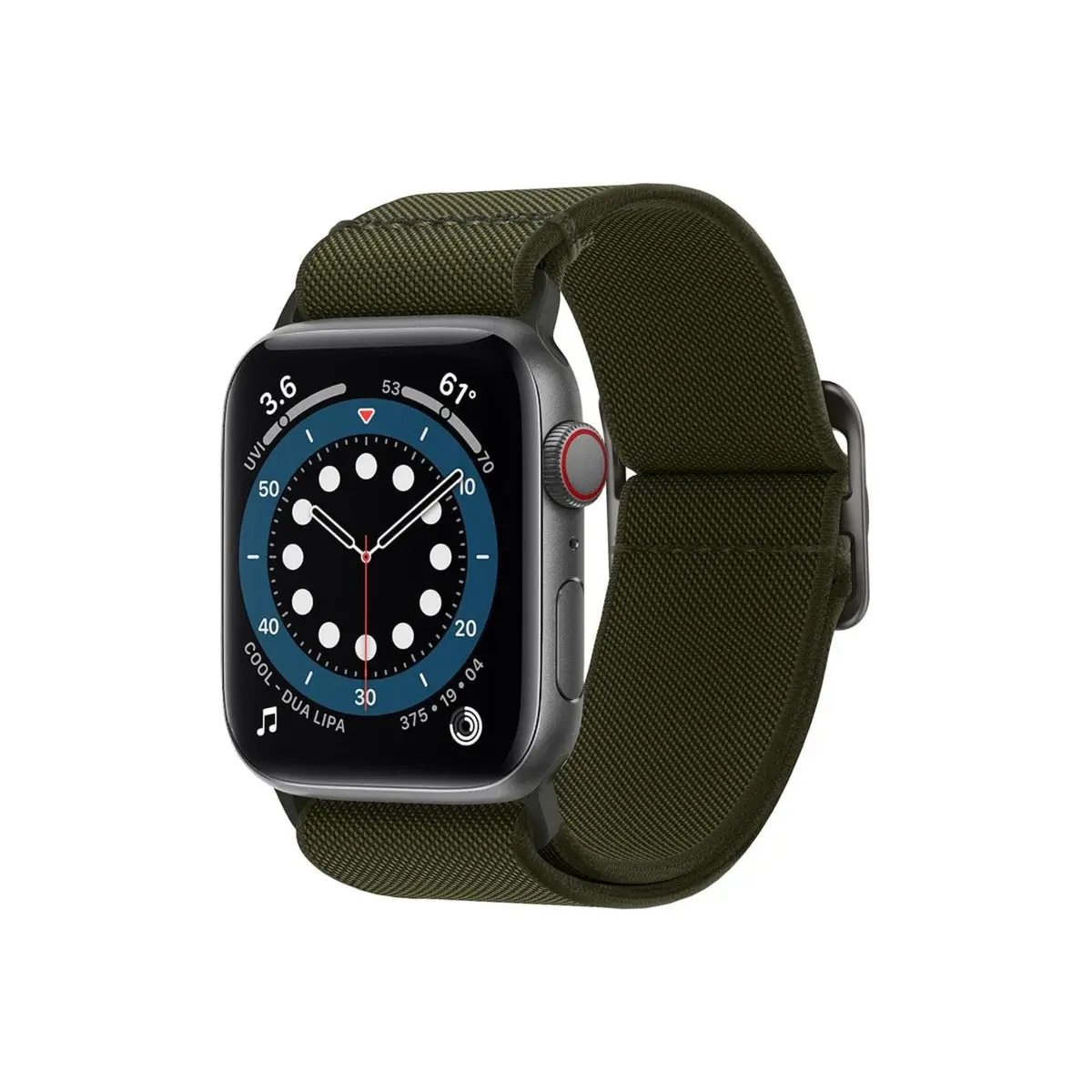 Řemínek pro Apple Watch 42/44/45/49mm Spigen Lite Fit - khaki