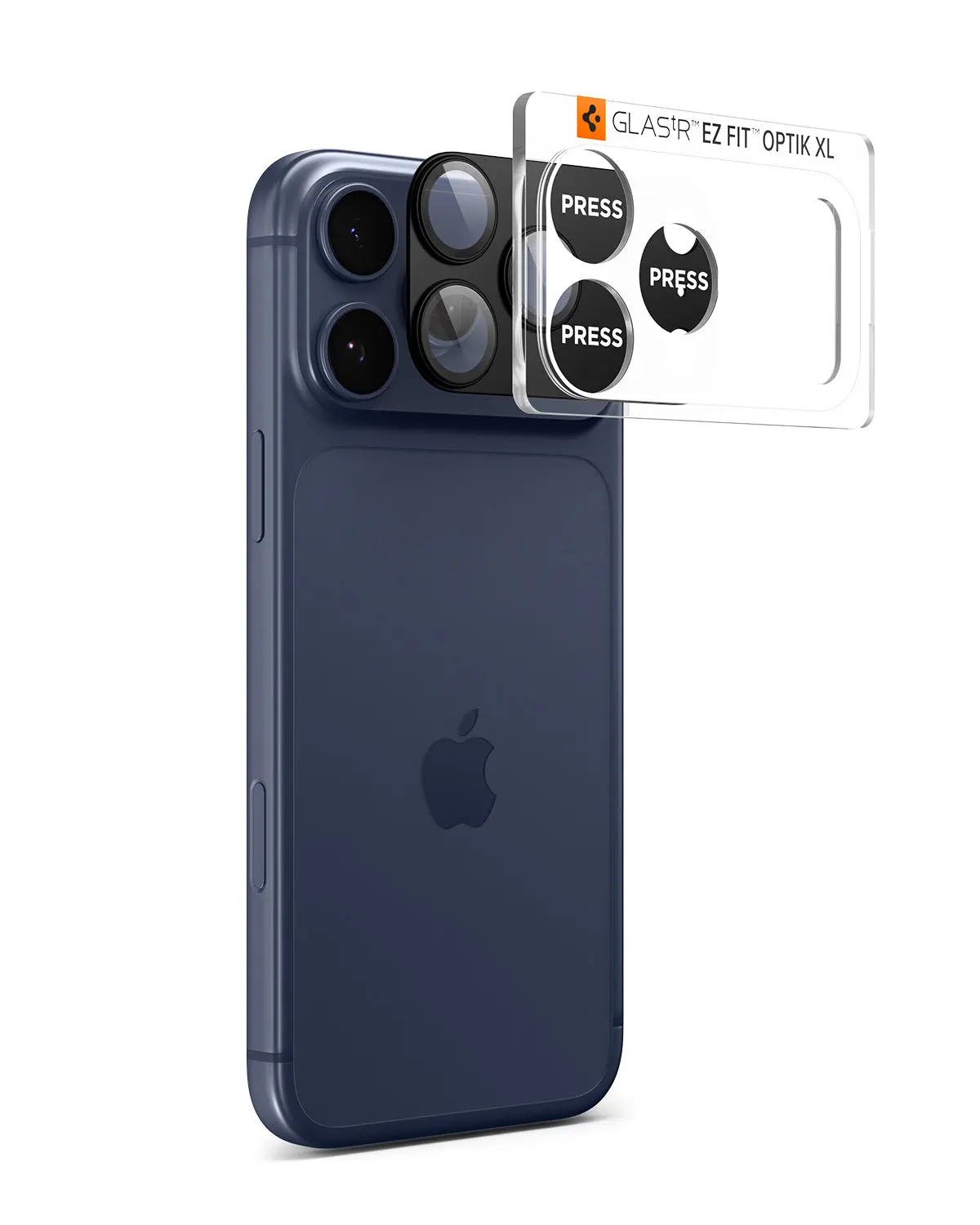 Spigen - Optik.tR EZ Fit Pro XL sklo fotoaparátu - iPhone 17 Pro - černé