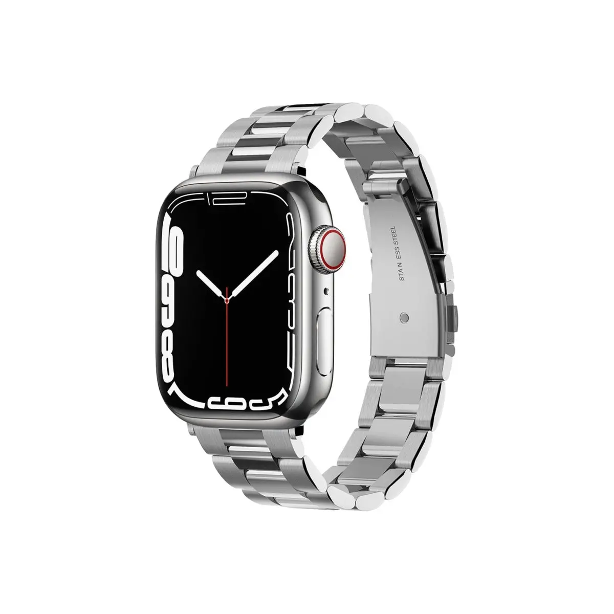 Spigen Modern Fit kovový řemínek pro Apple Watch 1/2/3/4/5/6/7/8/SE/SE 2 (38/40/41 mm) - stříbrný