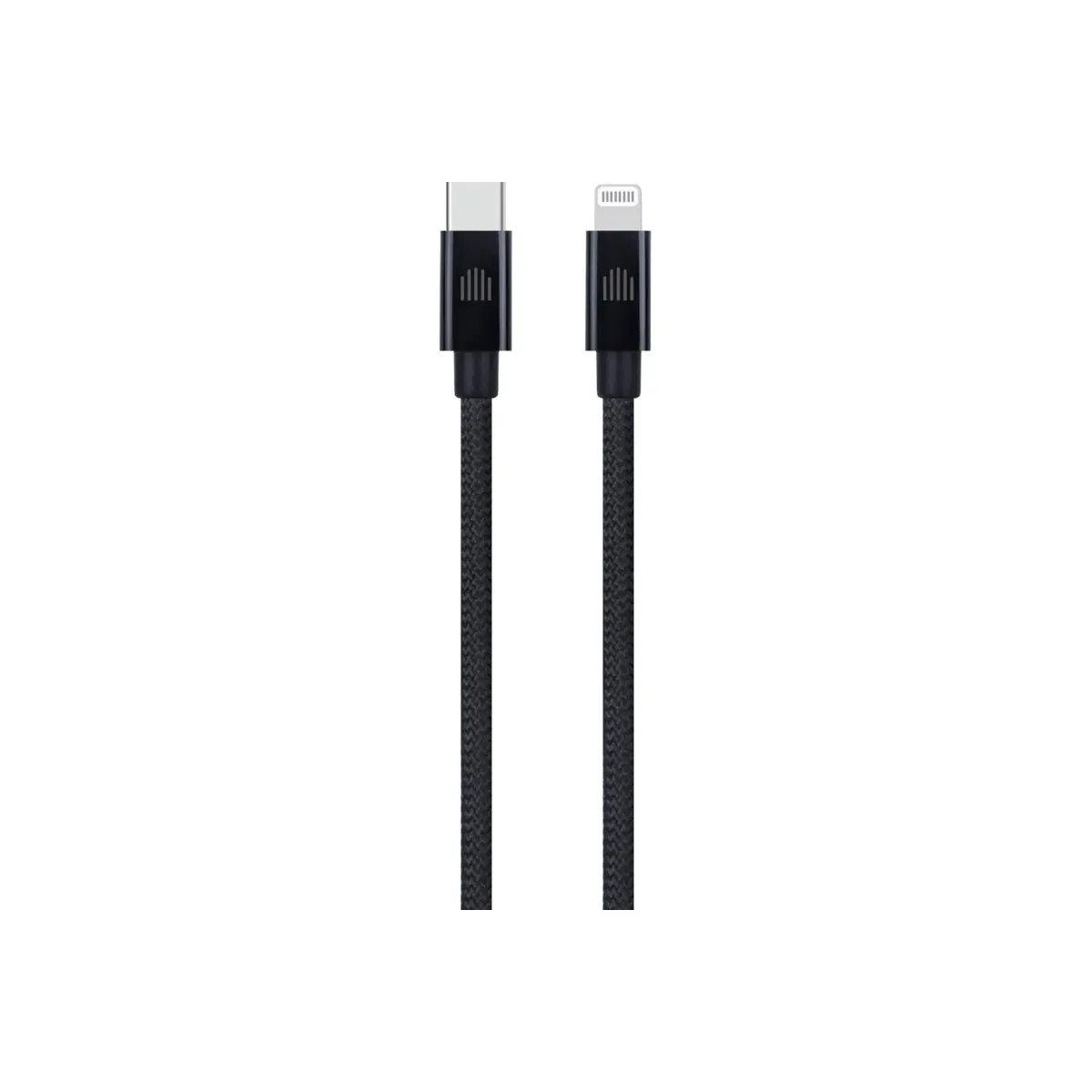 Pletený kabel USB-C / Lightning Dviced 1,25 m – černý