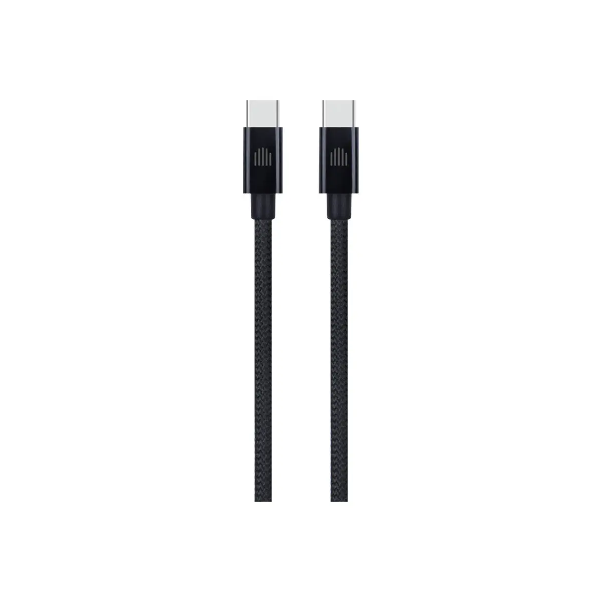 Pletený kabel USB-C / USB-C Dviced 0,25 m – černý