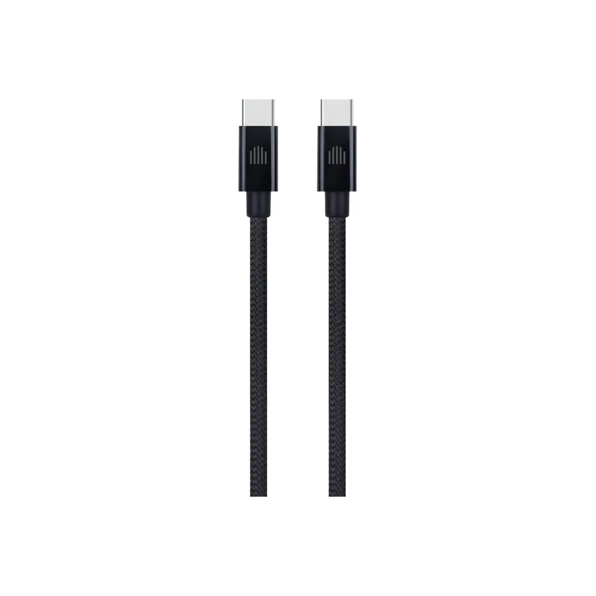 Pletený kabel USB-C / USB-C Dviced 1,25 m – černý