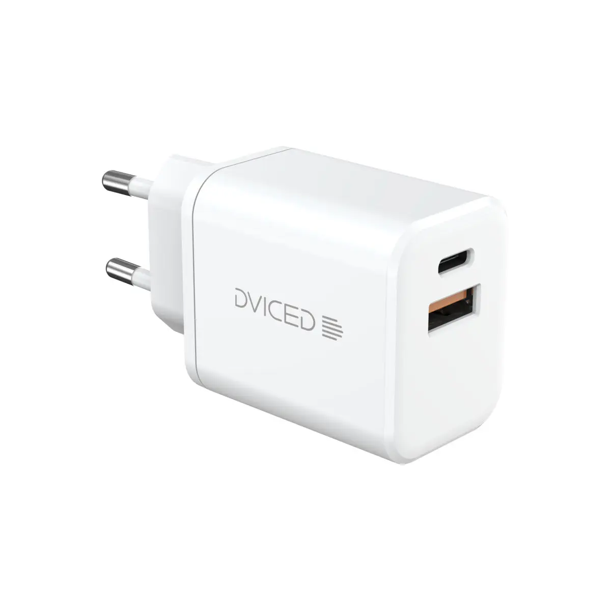 35W nabíječka GaN Dviced 1× USB-A, 1× USB-C – bílá