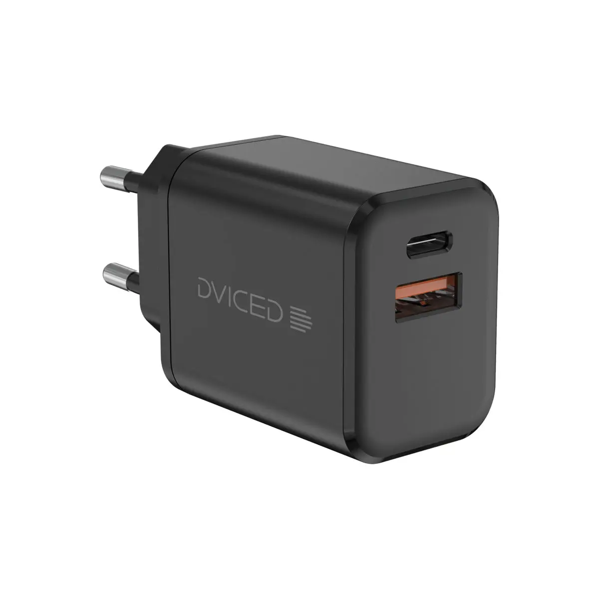 Nabíječka 35W GaN Dviced 1× USB-A, 1× USB-C s kabelem – černá