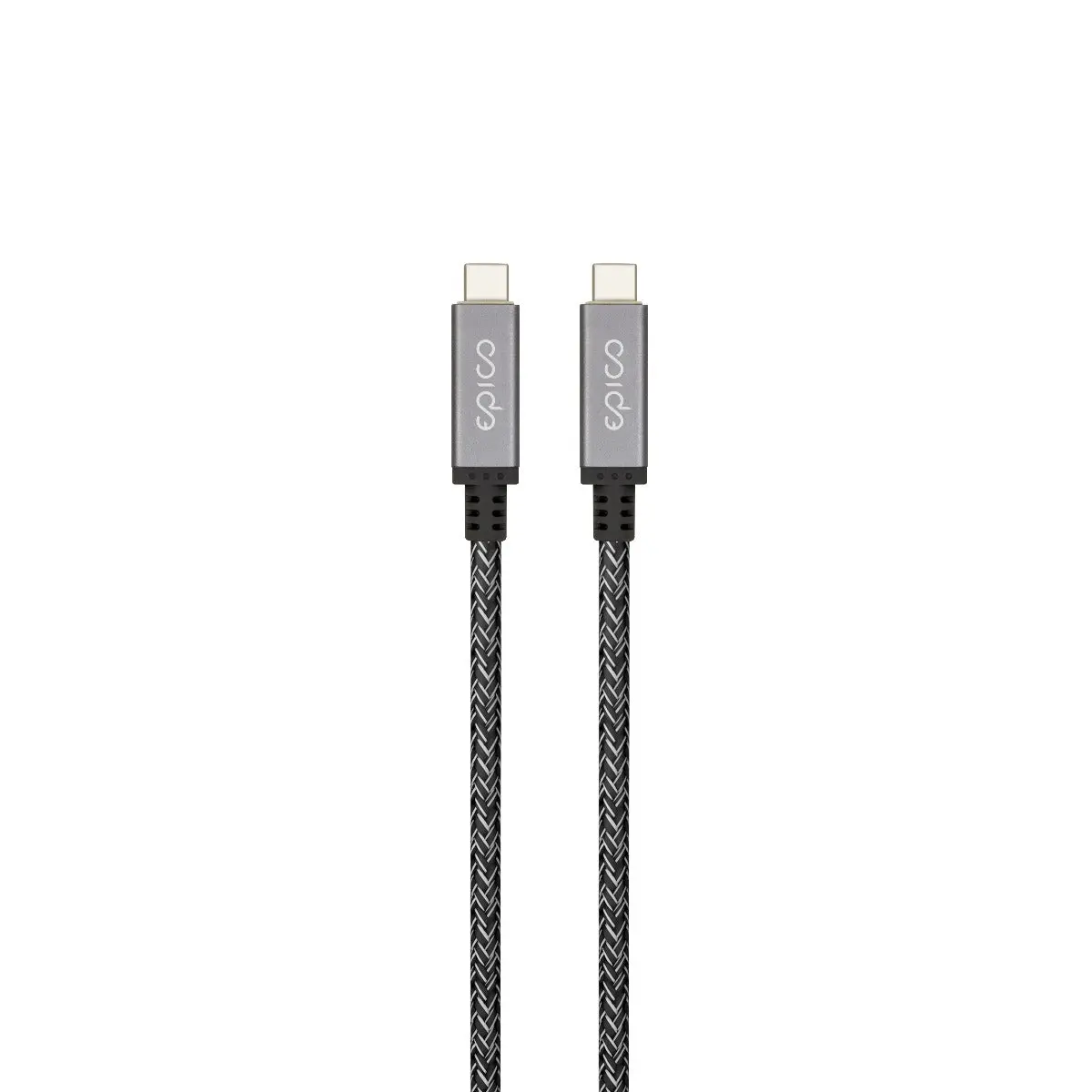 Thunderbolt 4 opletený kabel Epico 1,5 m - vesmírně šedý