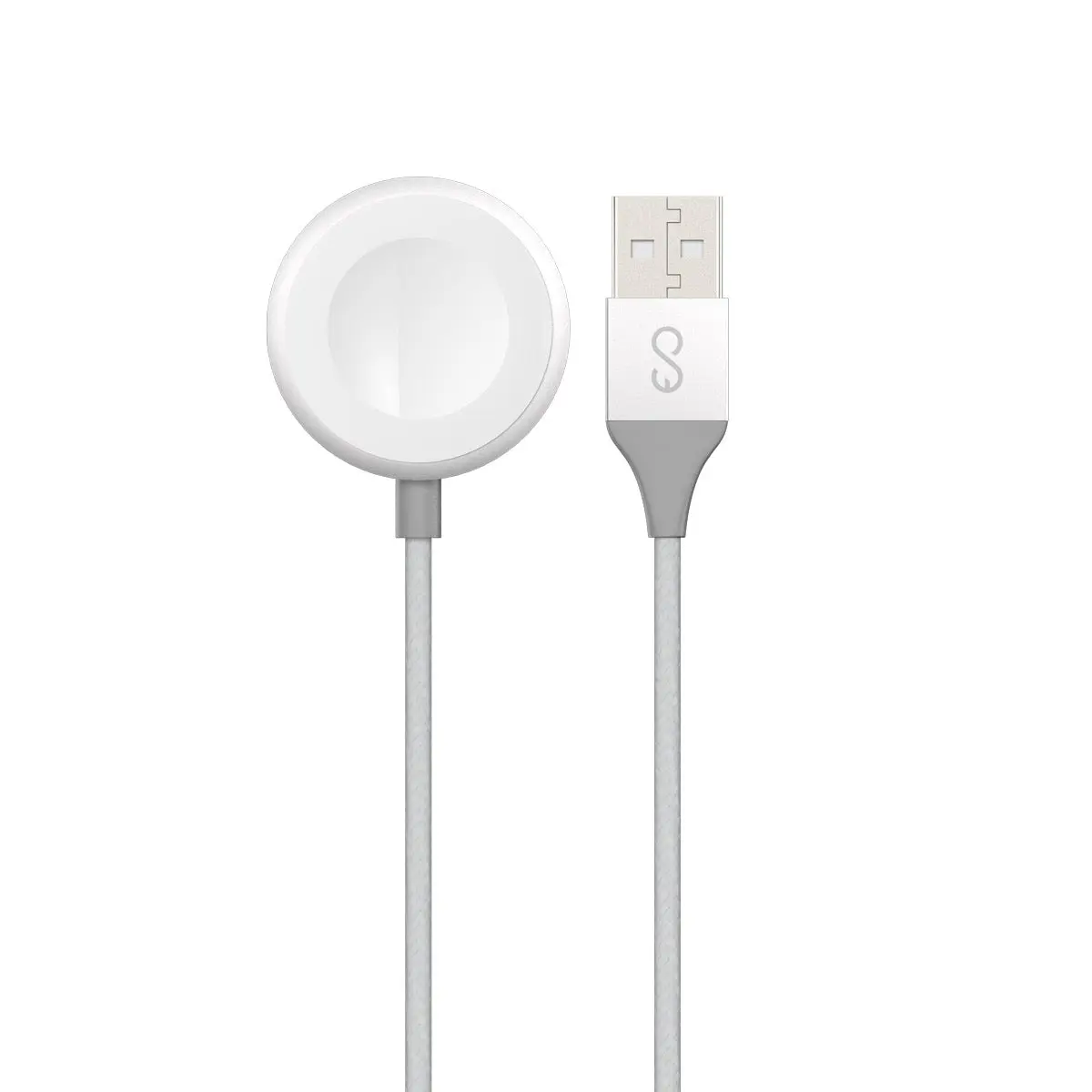 Nabíjecí kabel USB-A pro Apple Watch Epico 1,2 m - stříbrný