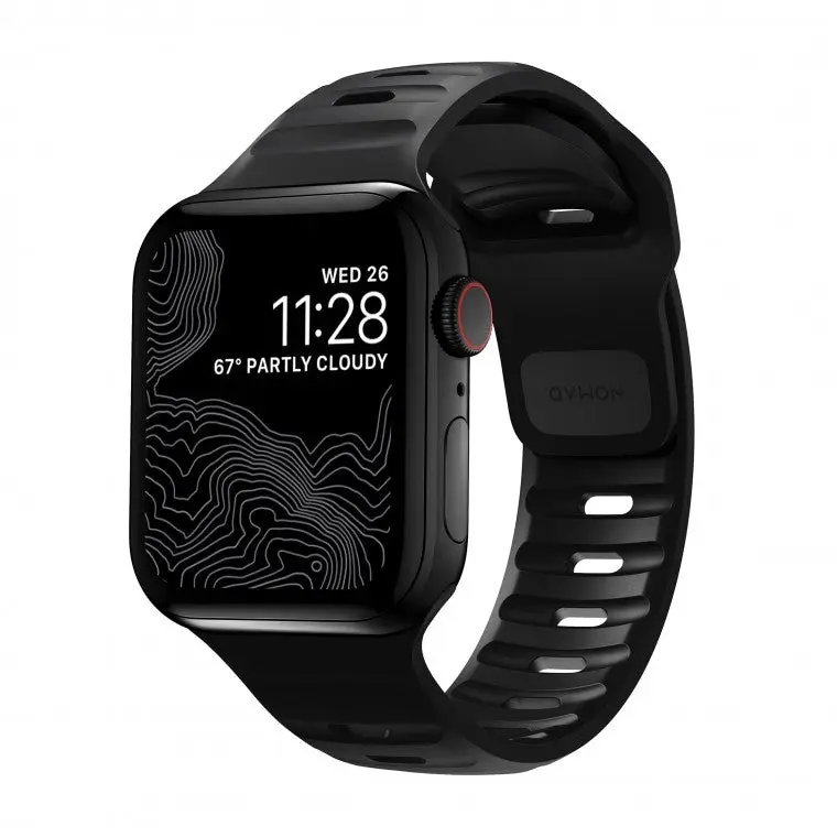 Nomad Sport Strap M/L pro Apple Watch 1/2/3/4/5/6/7/SE tmavě zelený