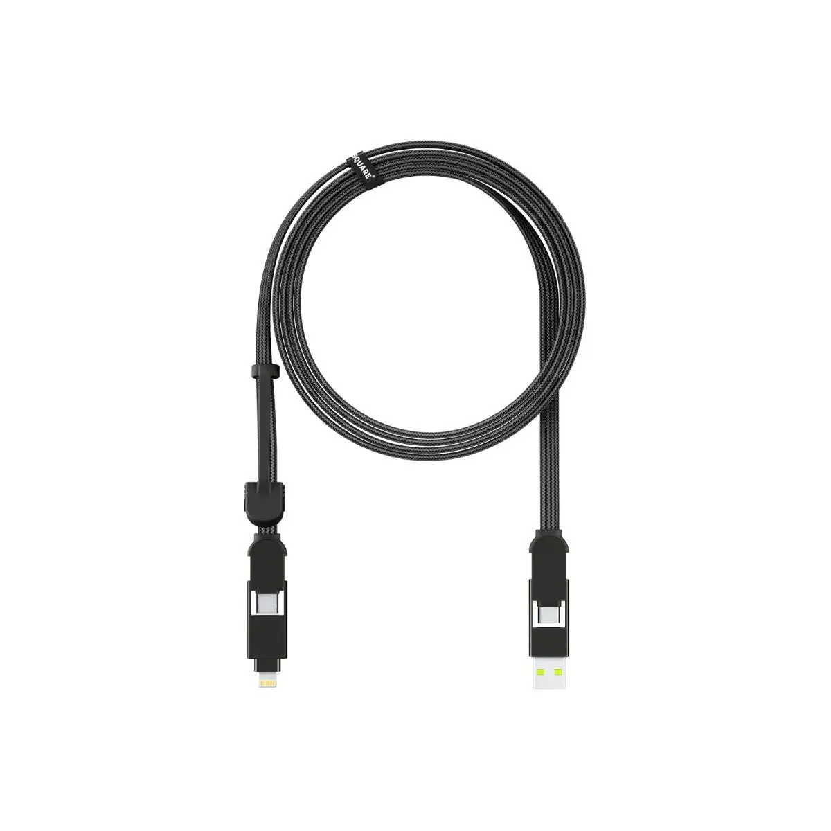 Nabíjecí kabel 6v1 Rolling Square inCharge XL 2 m - černý