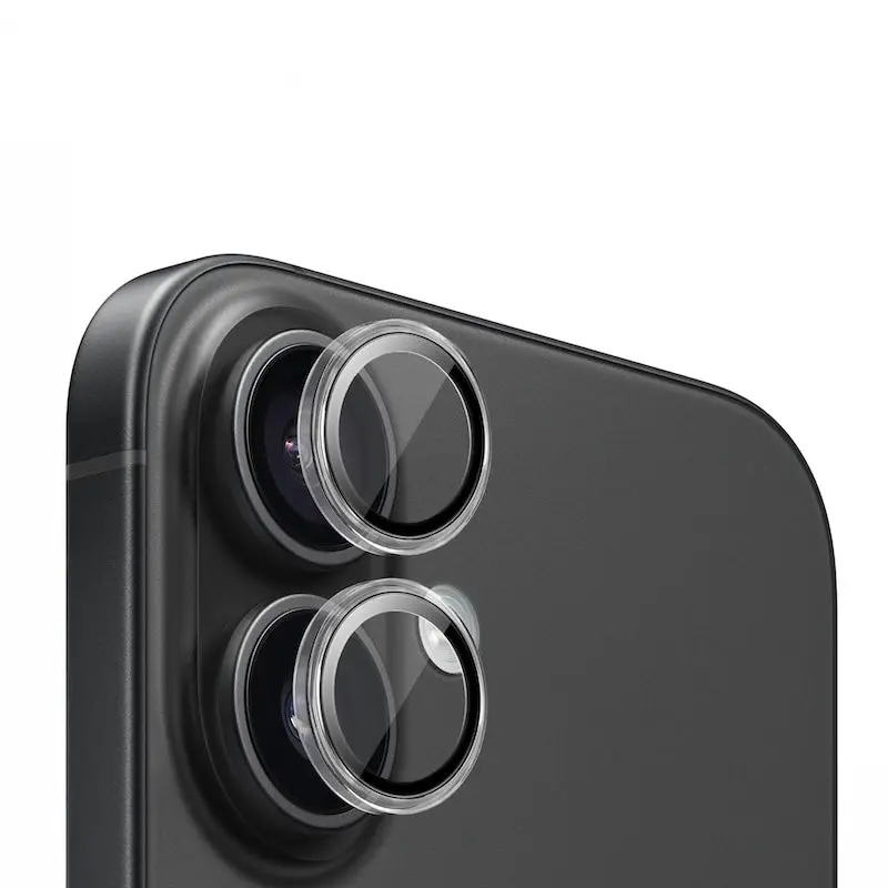 Safírové sklo na čočky pro iPhone 16/16 Plus Mobile Origin - průhledné