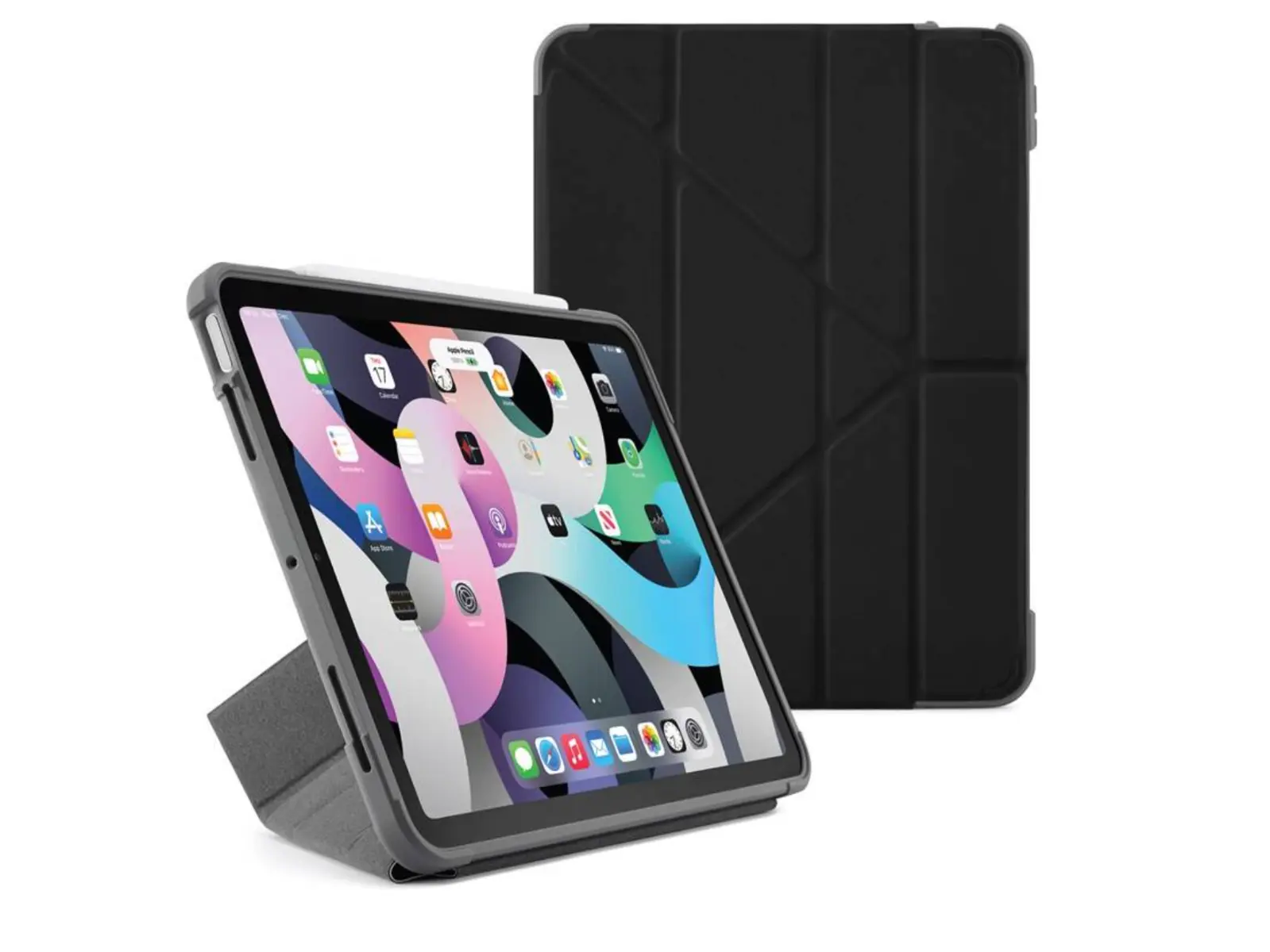 Obal na iPad Air 10.9" (2020) Pipetto Origami Shield - černý