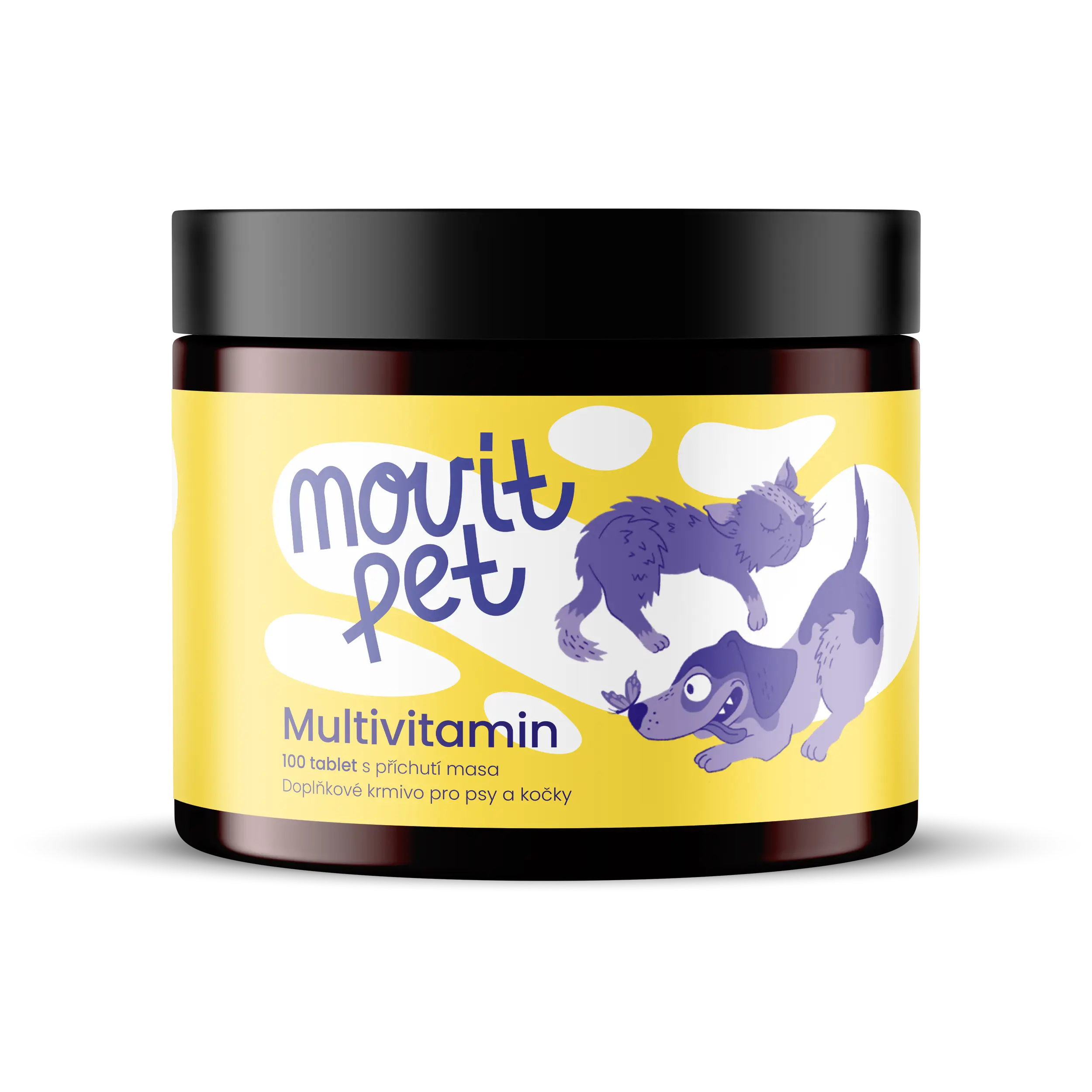 MOVit PET Multivitamin s příchutí masa tbl.100