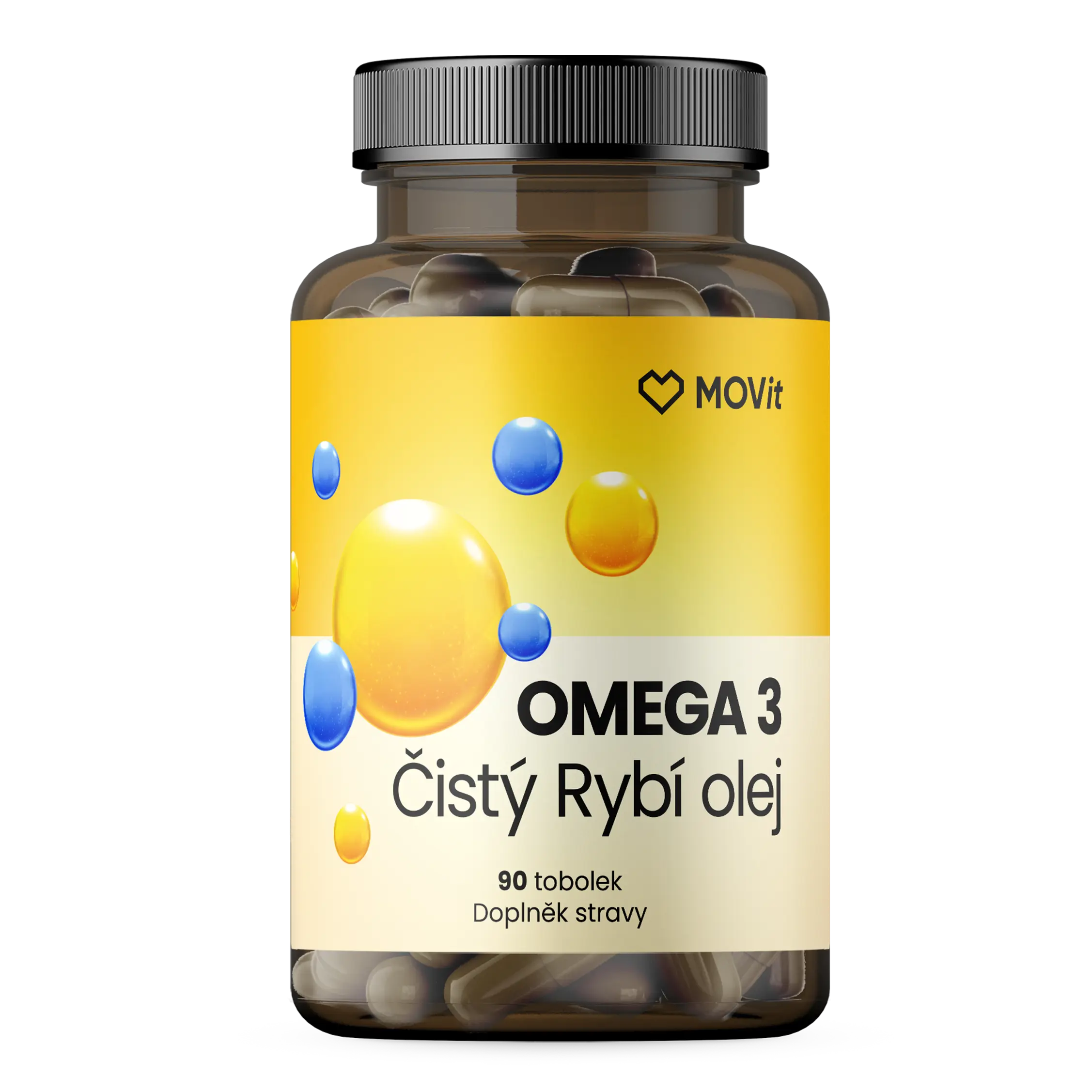 Omega 3 Čistý Rybí Olej, 90 tobolek