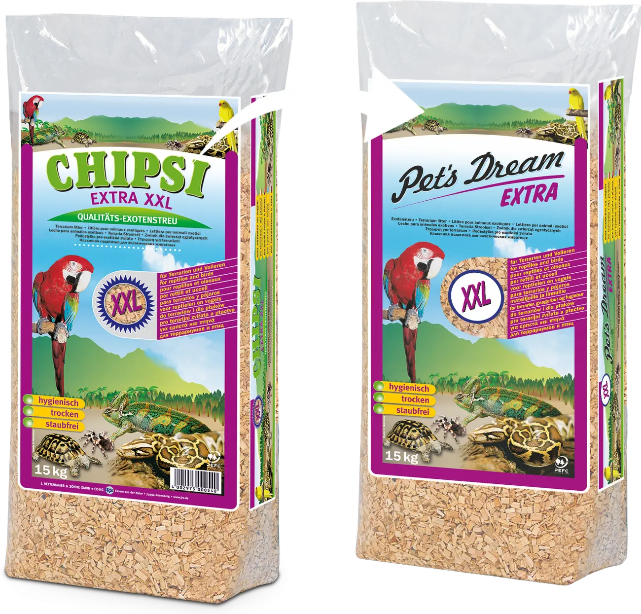 JRS Chipsi Extra štěpky XXL 15 kg