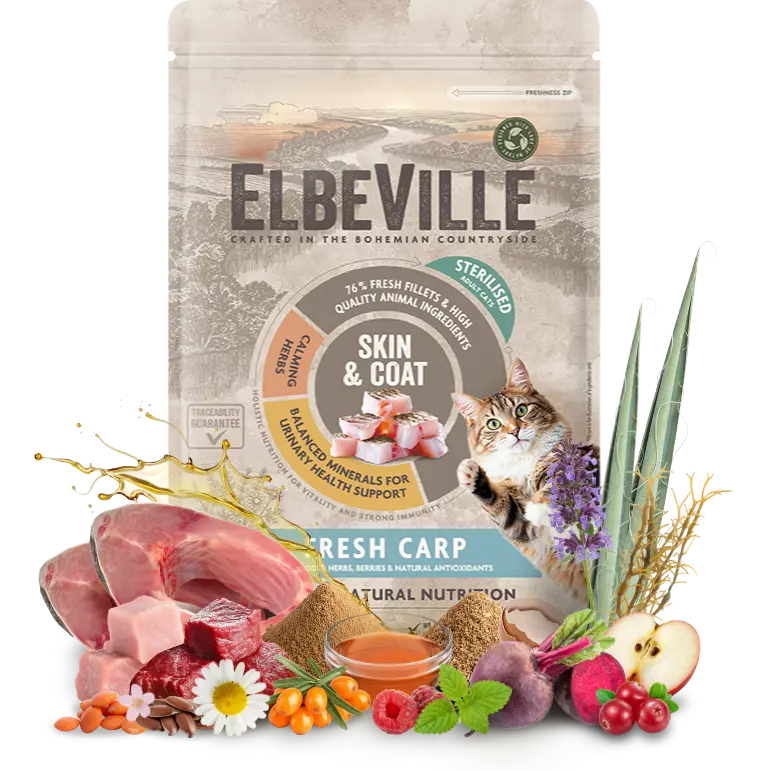 Krmivo ELBEVILLE Cat Sterilised Fresh Carp 340 g