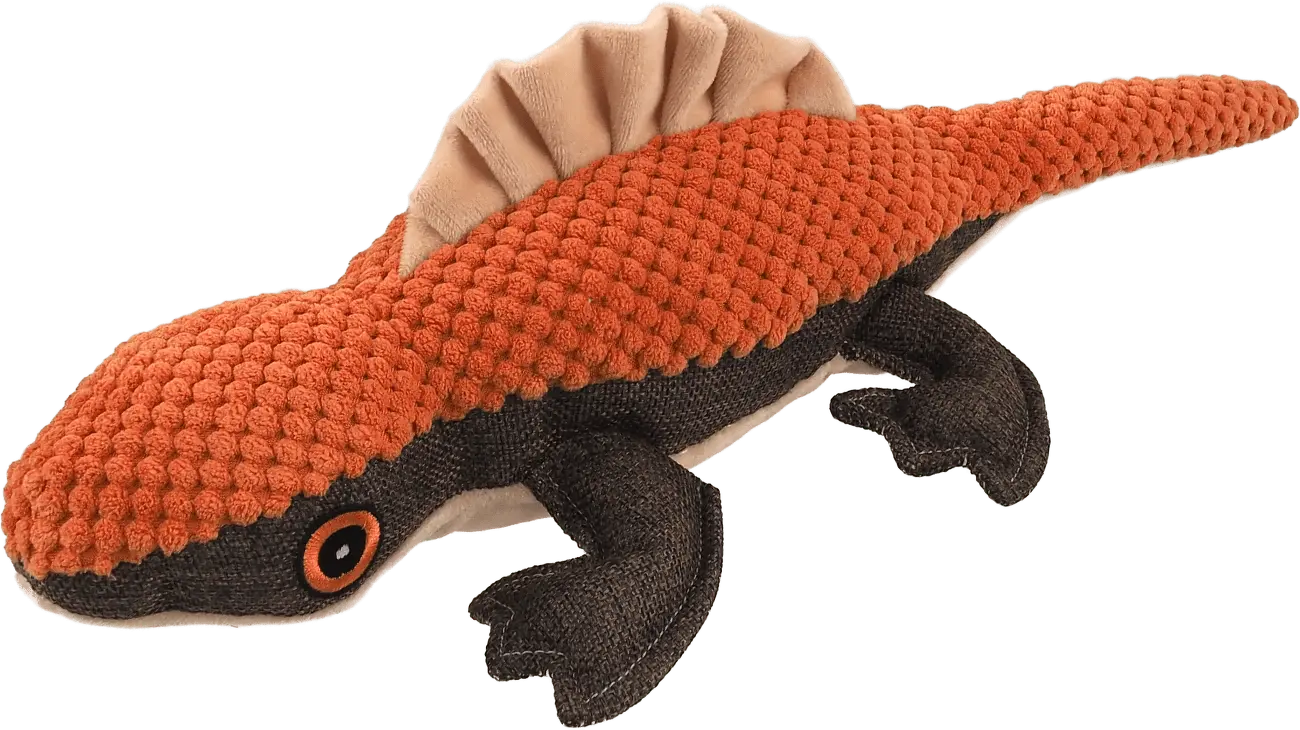 Hračka Dog Fantasy Jungle ještěrka oranžová 45 cm