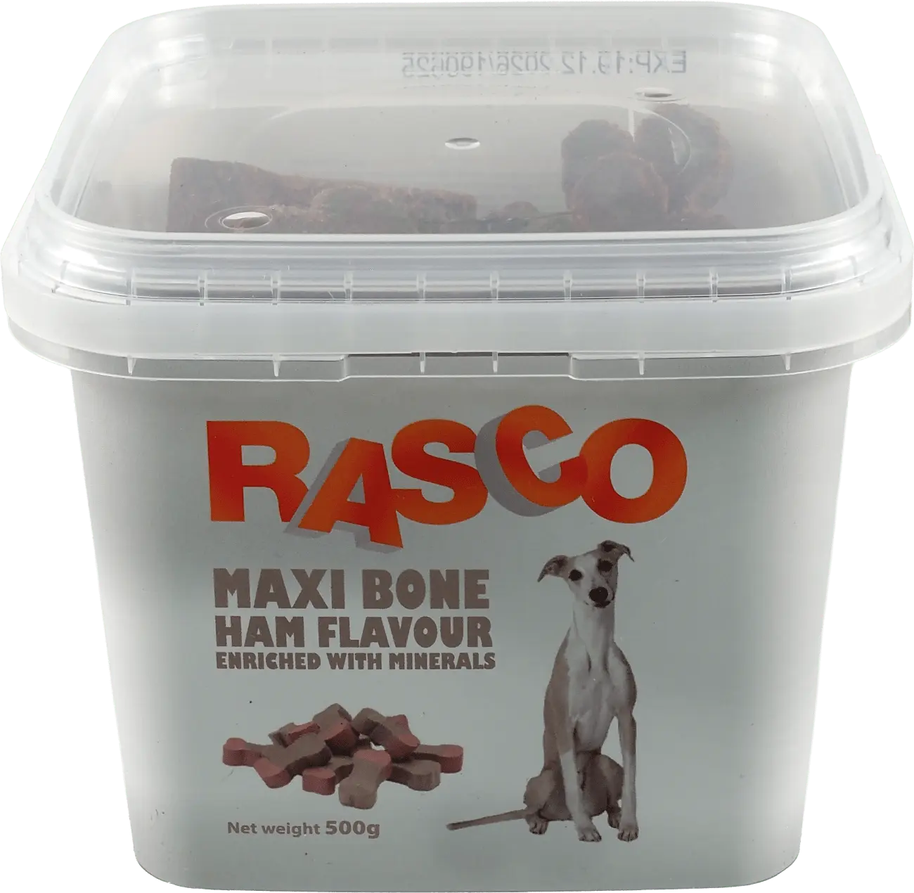 Pochutka Rasco Maxi kost šunková s minerály 5cm 500g