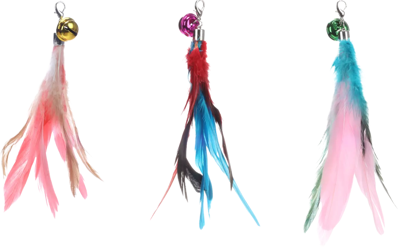 Náhradní peří Flamingo Maud k šidítku 20 cm 1 ks mix barev