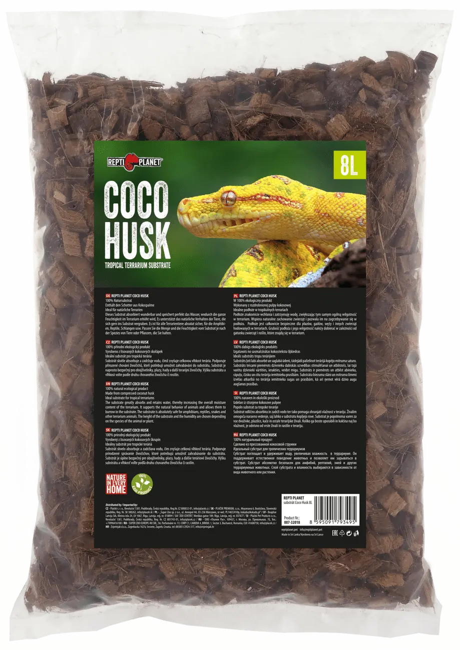 Substrát Repti Planet Coco Husk 8L