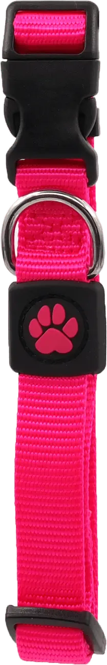 Obojek Active Dog Premium M růžový 2x34-49cm