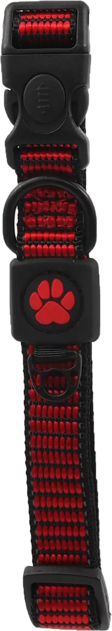 Obojek Active Dog Strong M červený 2x34-49cm