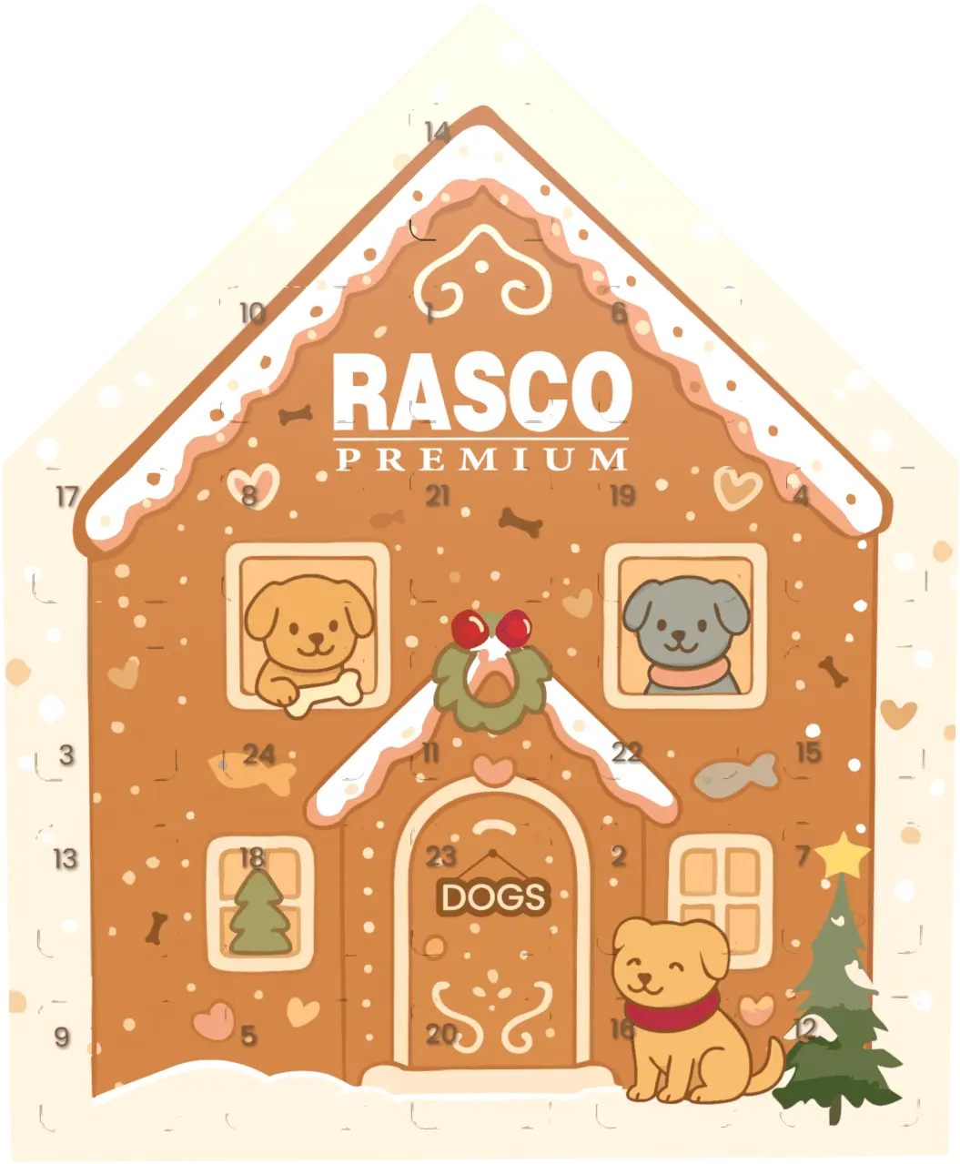 RASCO PREMIUM Kalendář adventní pro psy 120 gramů