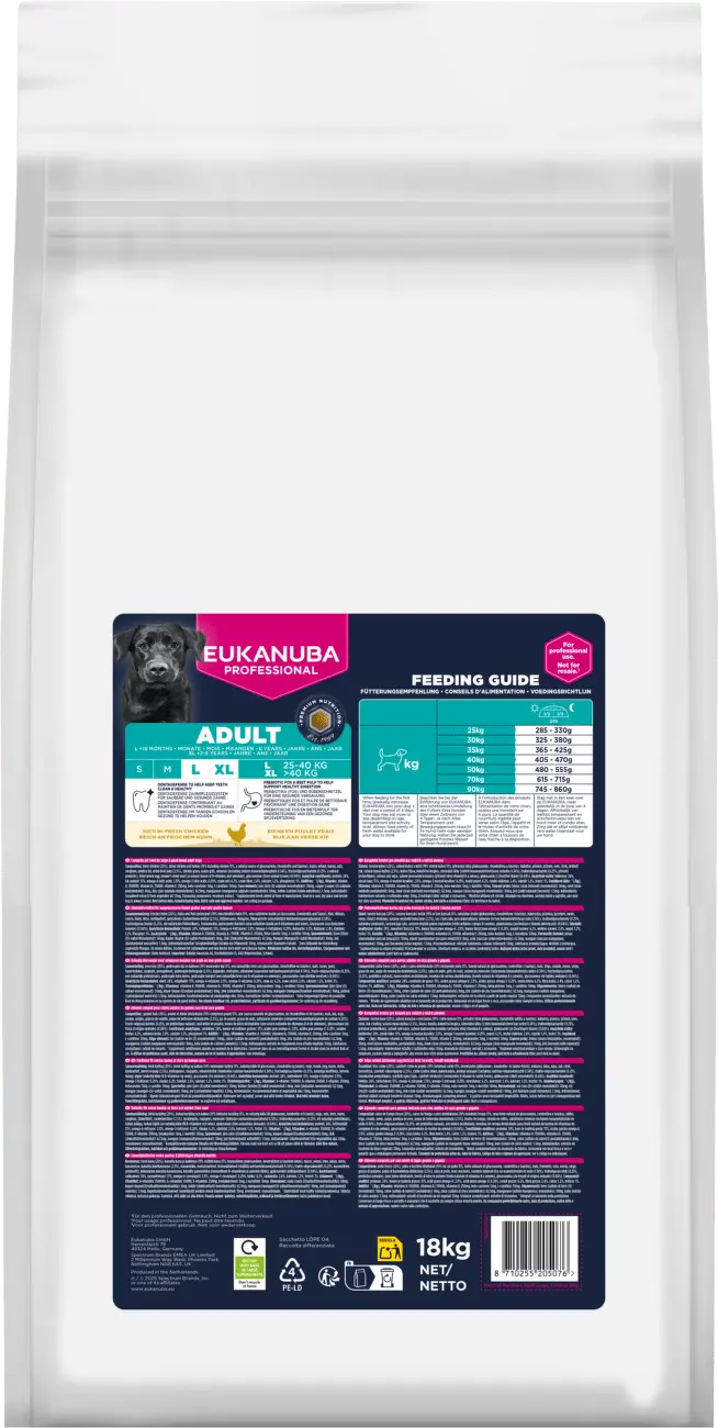 Krmivo Eukanuba Adult Large kuře 18kg