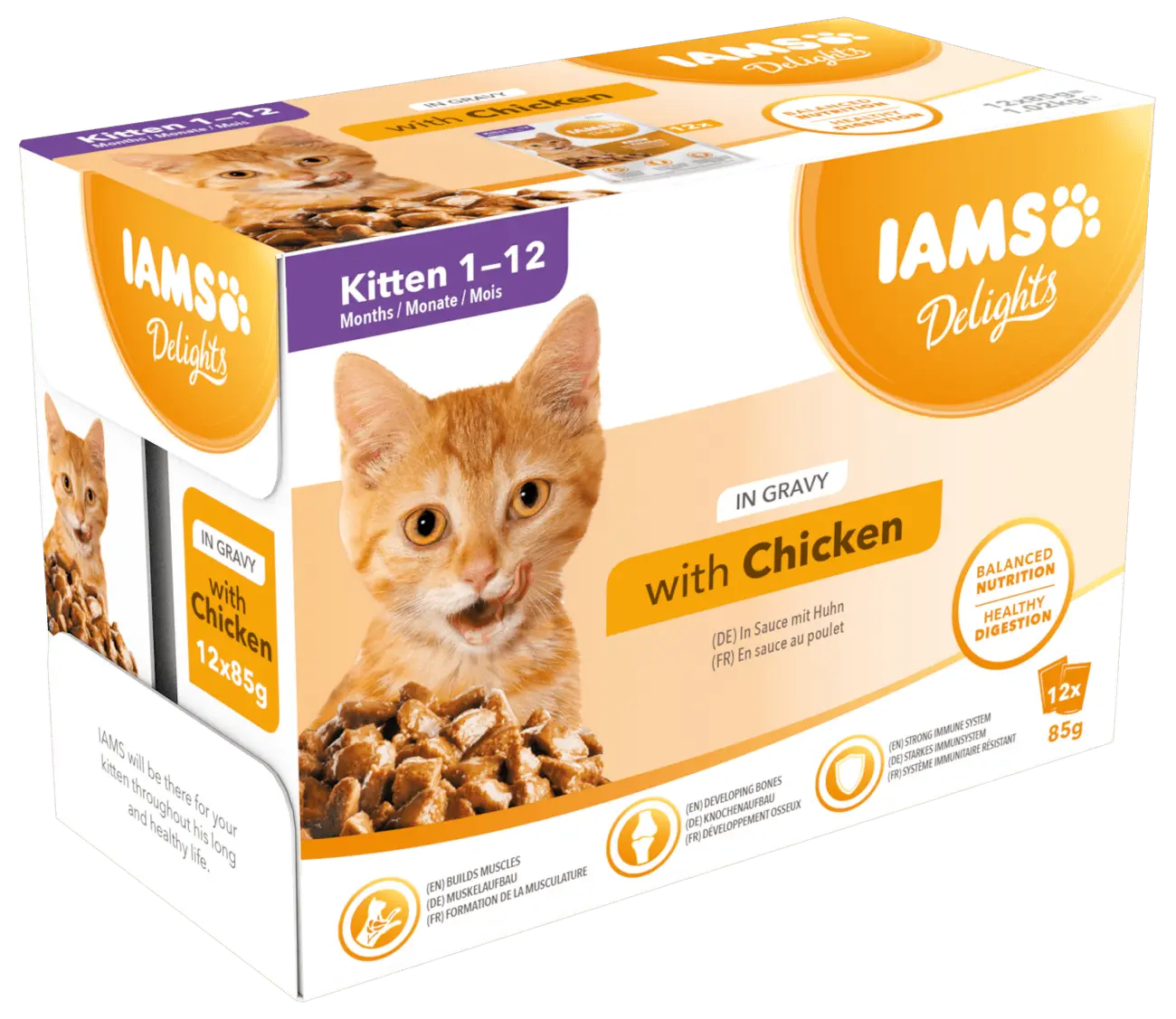 Kapsička IAMS pro koťata v omáčce 1020g (12x85gr)