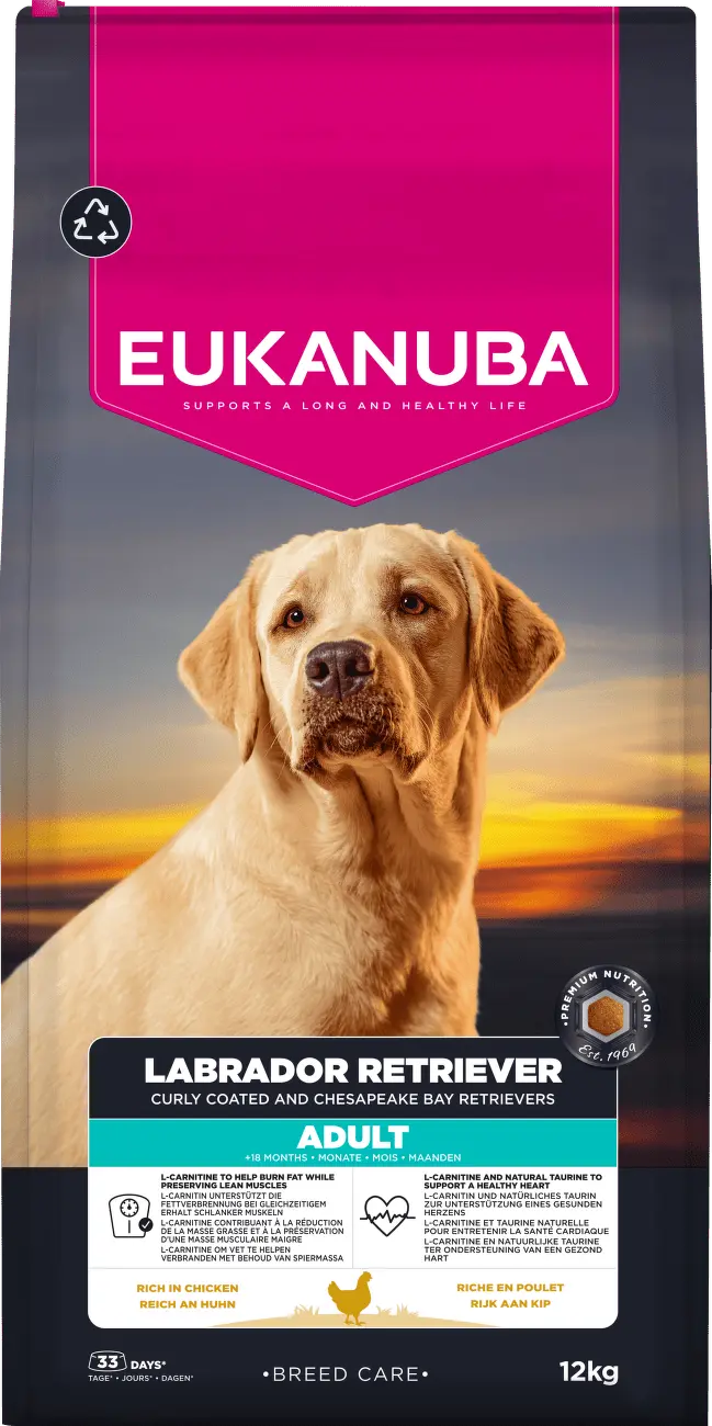 Krmivo Eukanuba Breed Care Adult chicken Labrador Retriever 12 kg
