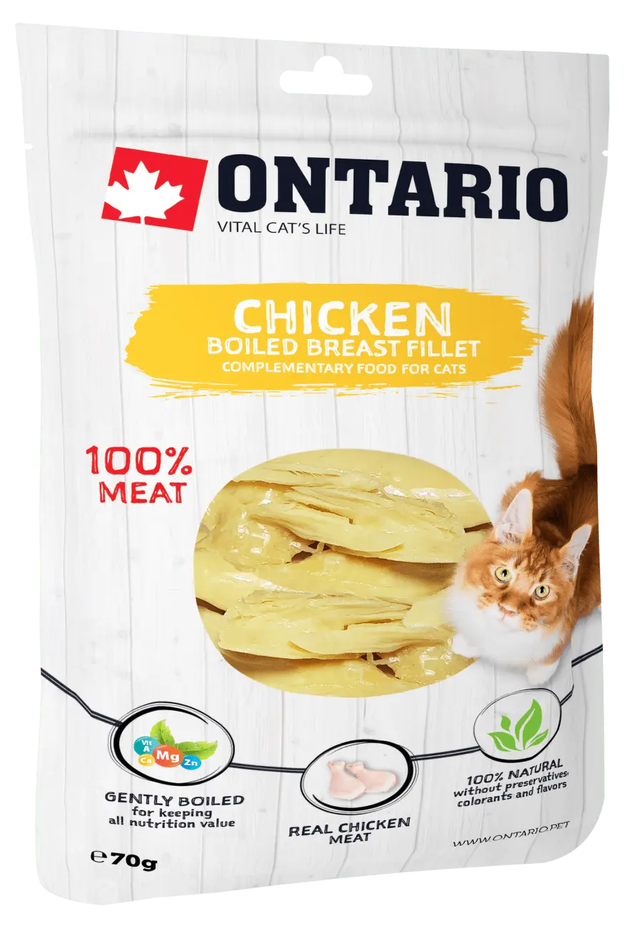 Pochoutka Ontario kuře, vařené prsní filety 70g