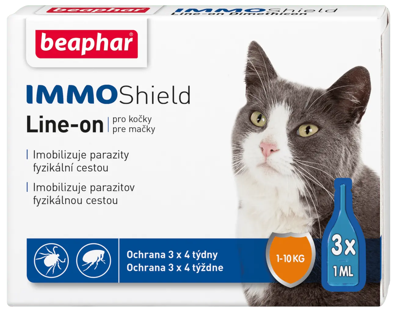 Line-on Beaphar IMMO Shield pro kočky 3x1 ml
