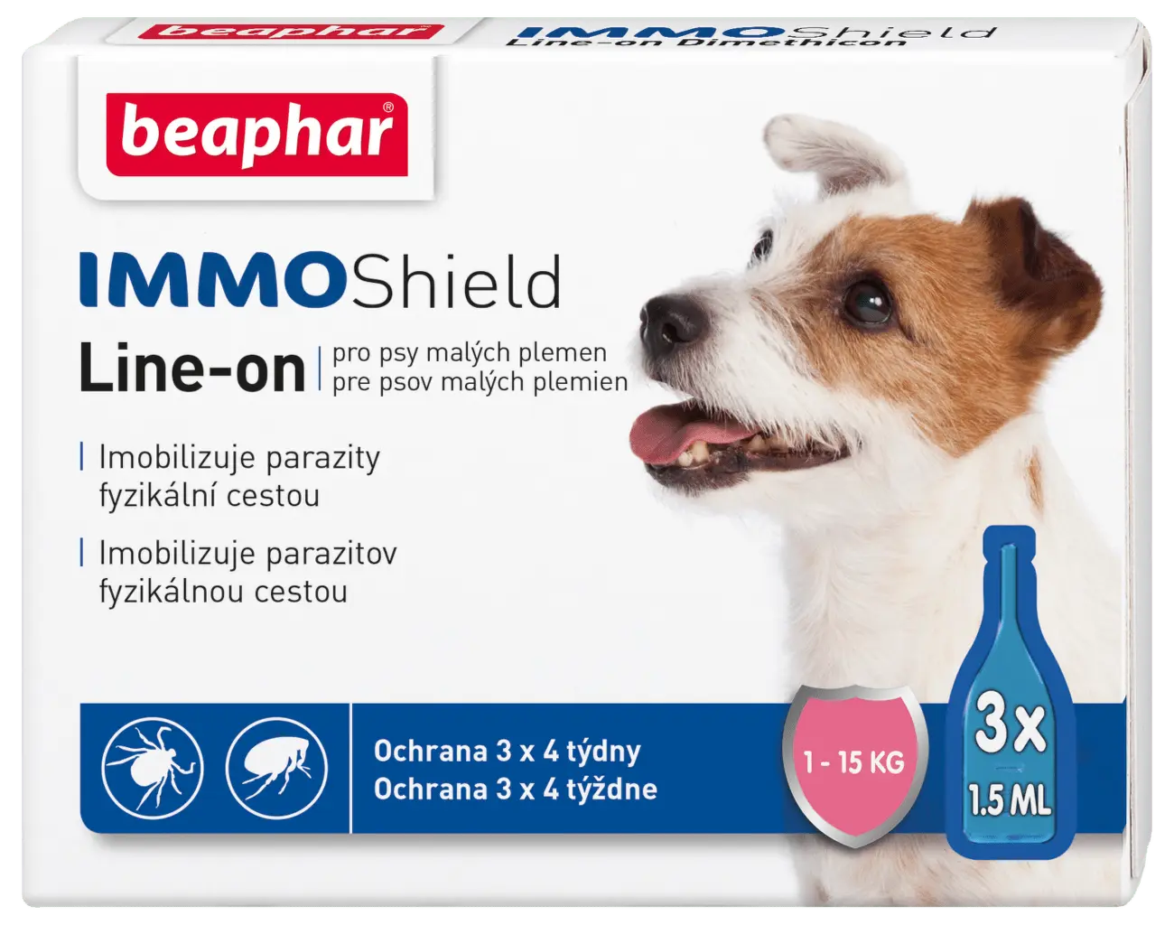 Line-on Beaphar IMMO Shield pes S 3x1,5 ml