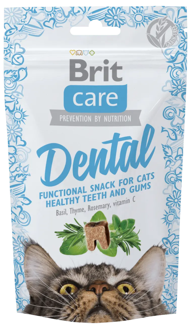BRIT Care Snack Dental z krůtího masa pro kočky 50 g