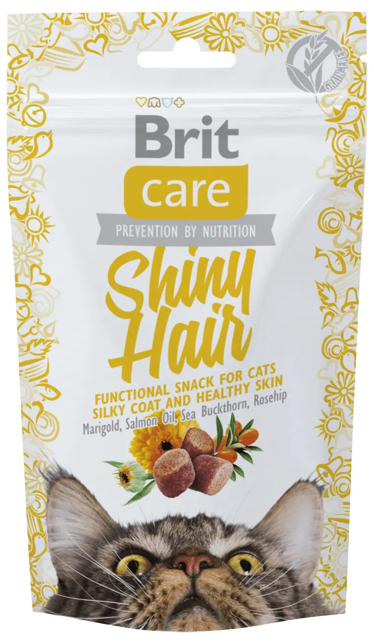Brit Care Cat Snack Shiny Hair 50g