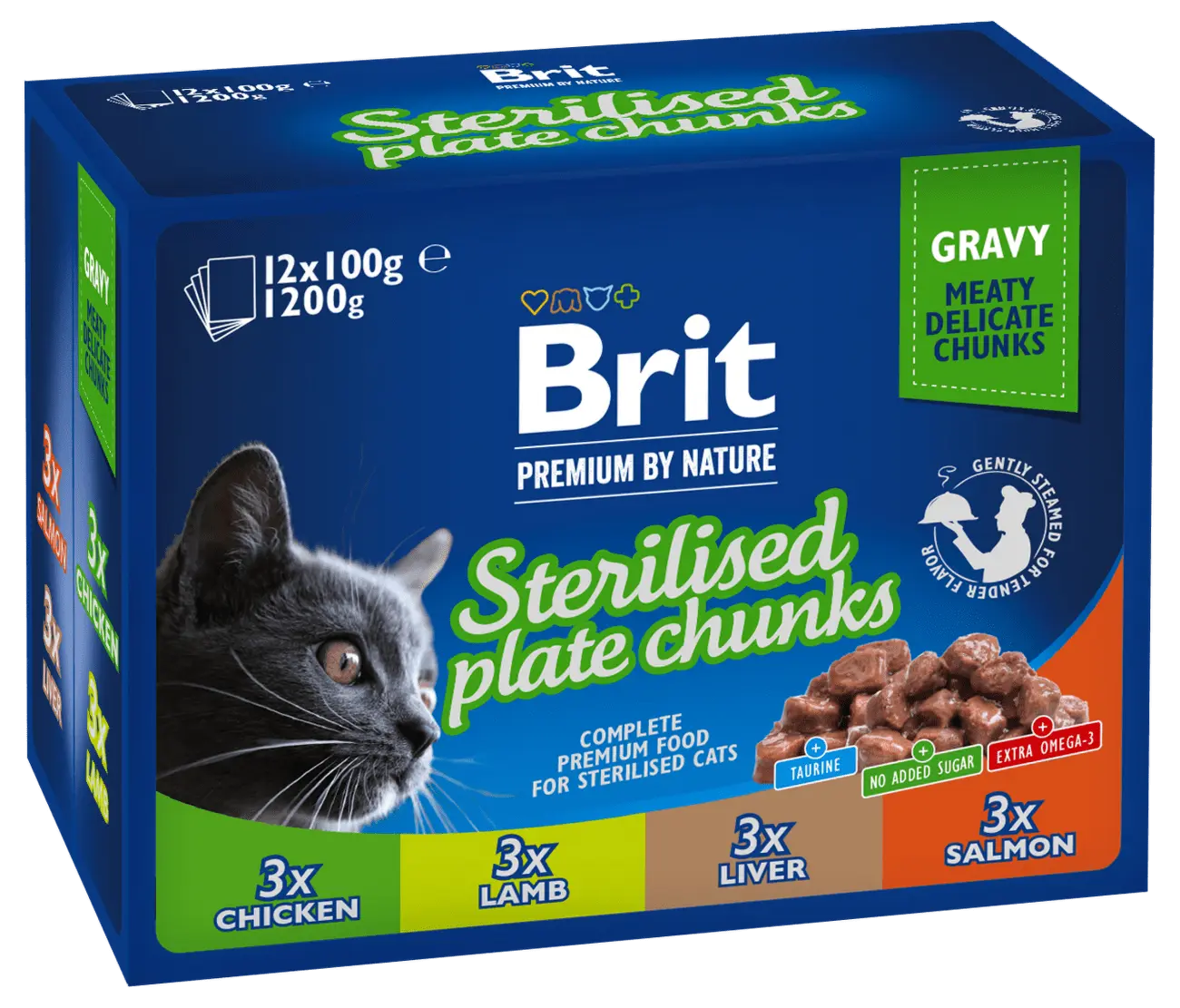 Kapsička Brit Premium Sterilized mix Multipack 12x100g