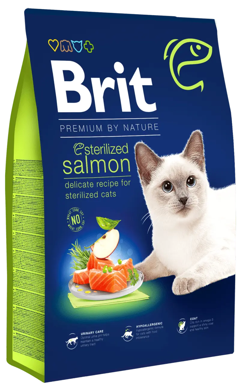 Brit Premium by Nature Cat Sterilized Salmon 8kg