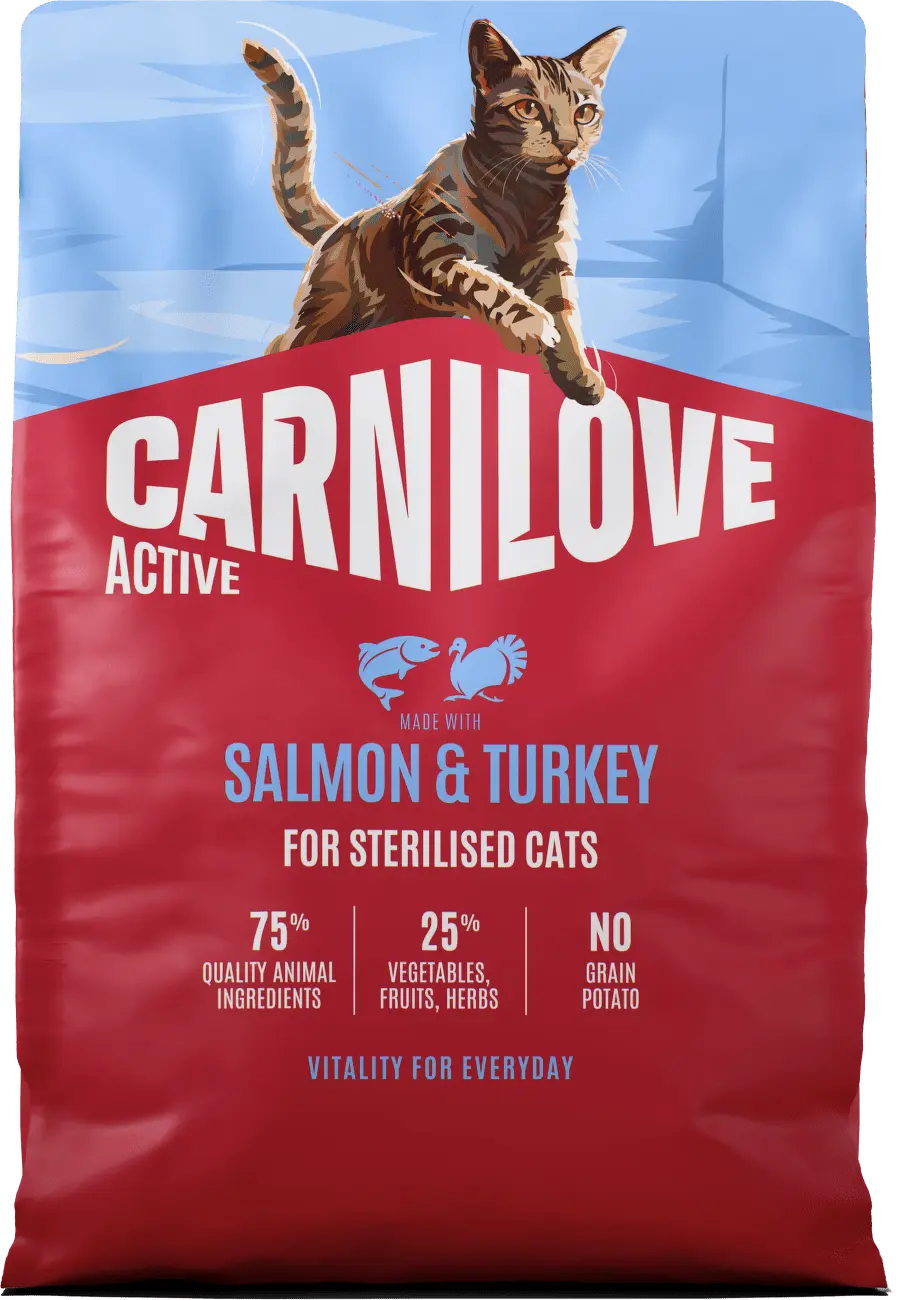 Carnilove Cat Active Dry Salmon&Turkey Steril.Ad.AB2kg