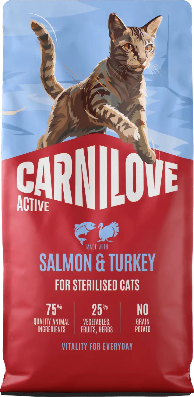 Carnilove Cat Active Dry Salmon&turkey Sterilised adult ab 6kg