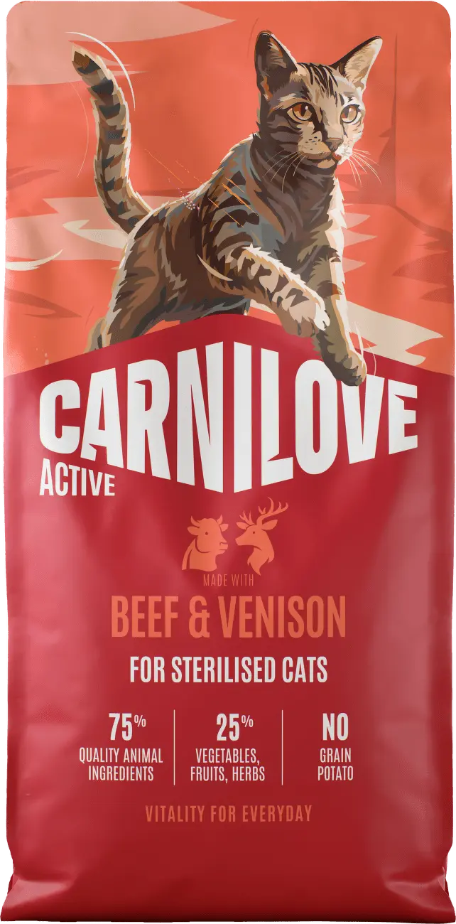 Carnilove Cat Active Dry Beef&Venis.Steril.Ad.AB 6kg