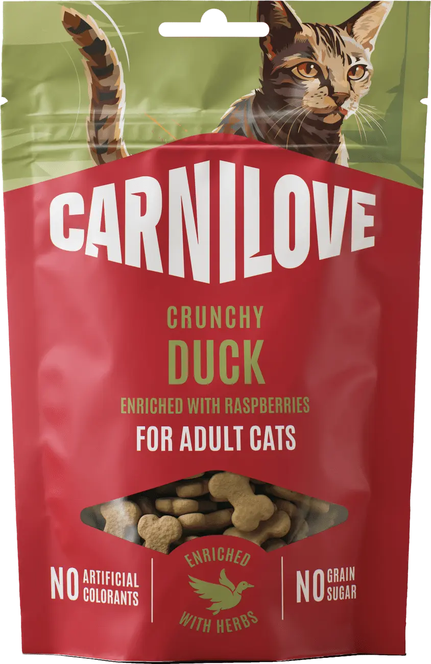 Carnilove Cat Crunchy Snack 50g - Duck with Raspberries