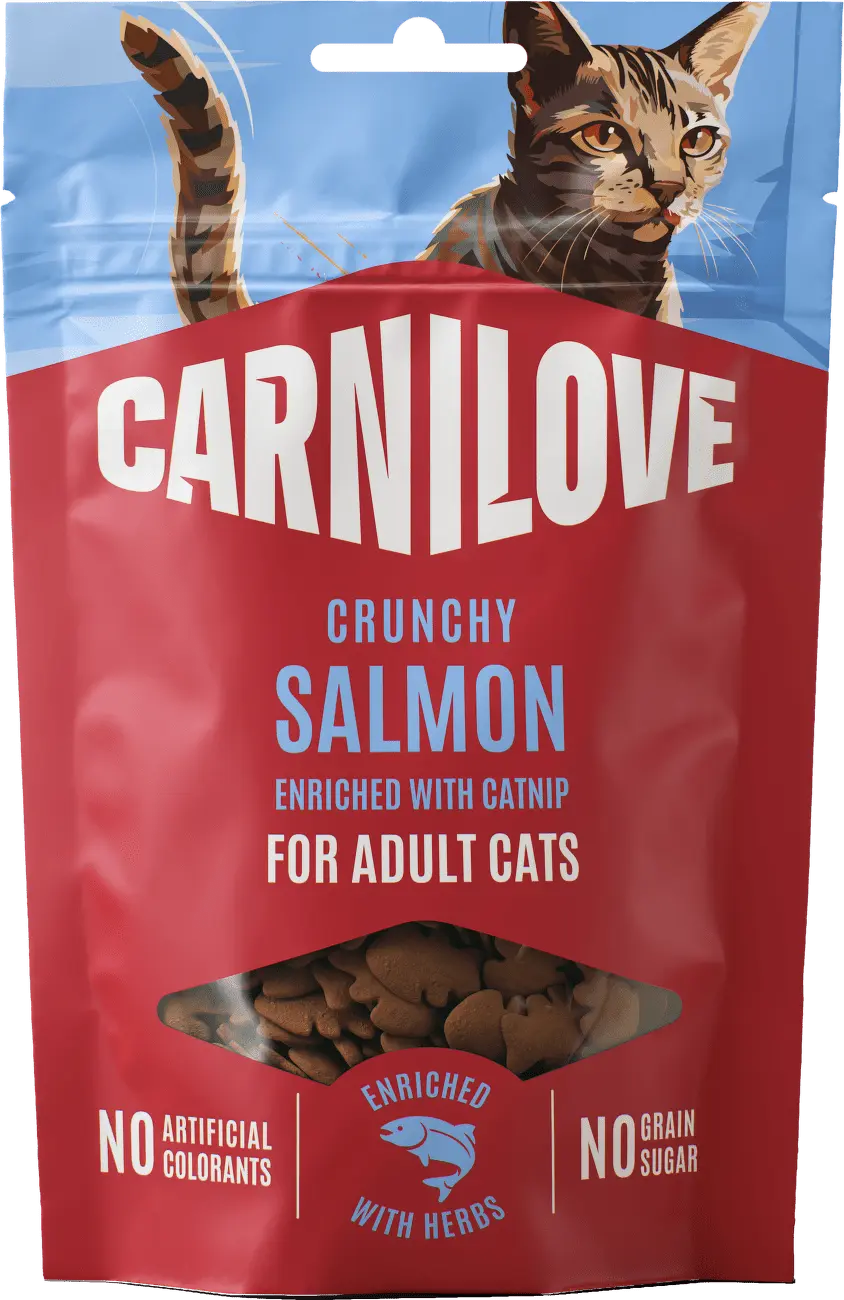 Carnilove Cat CRUNCHY Snack Salmon+Catnip 50g + Množstevní sleva