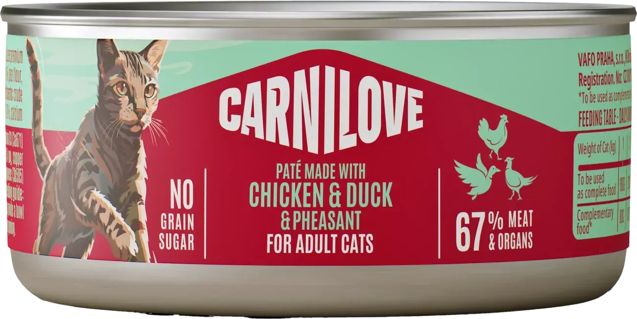 Carnilove Cat Can Paté Chicken,Duck&Pheasant 100g + Množstevní sleva