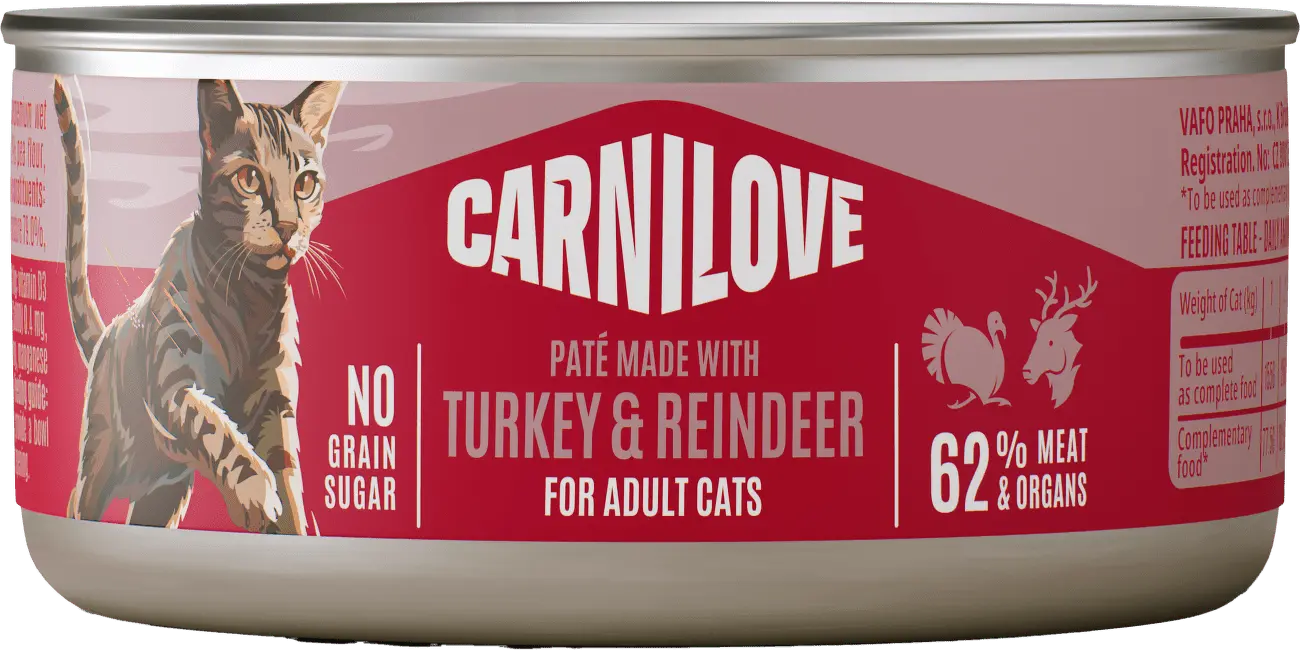 Carnilove Cat Konz. Adult Turkey & Reindeer - 100g