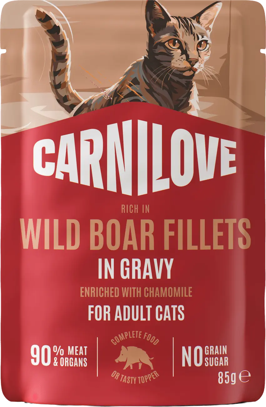 Carnilove Cat Pouch Gravy Wild Boar Chamomile 85g