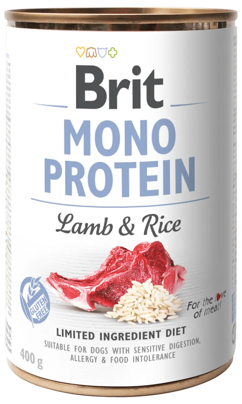 Brit Dog Konzerva Mono Protein Lamb & Brown Rice 400g