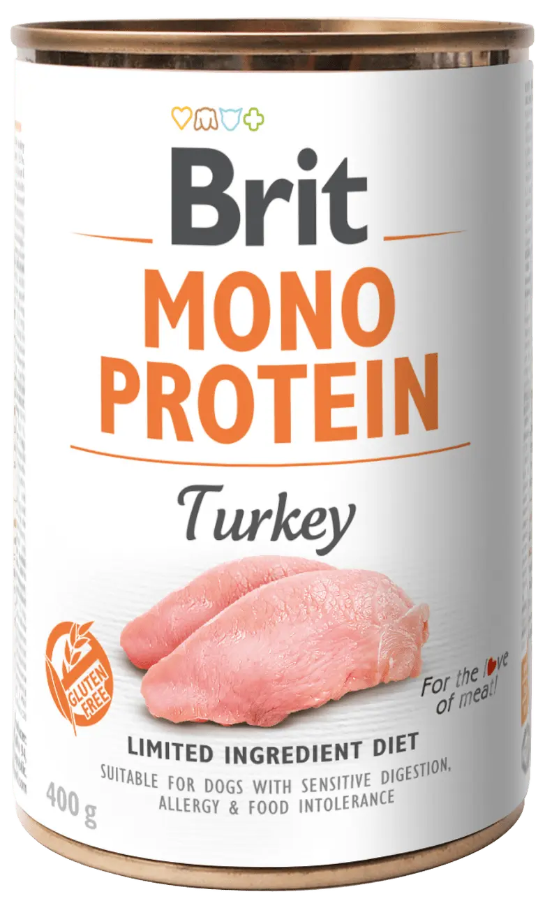 BRIT Mono Protein Turkey konzerva pro psy 400 g