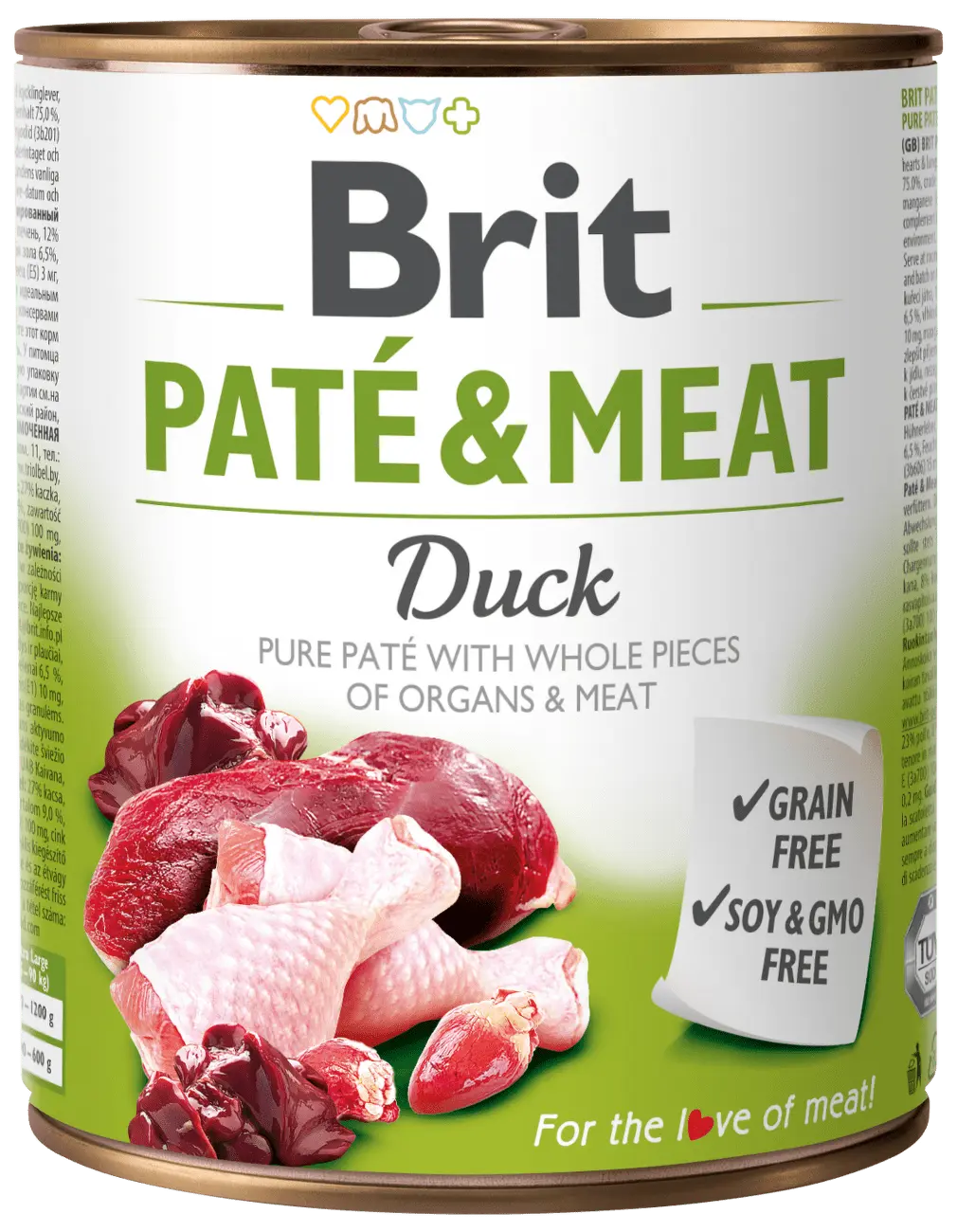 Brit Dog Paté & Meat Duck 800g
