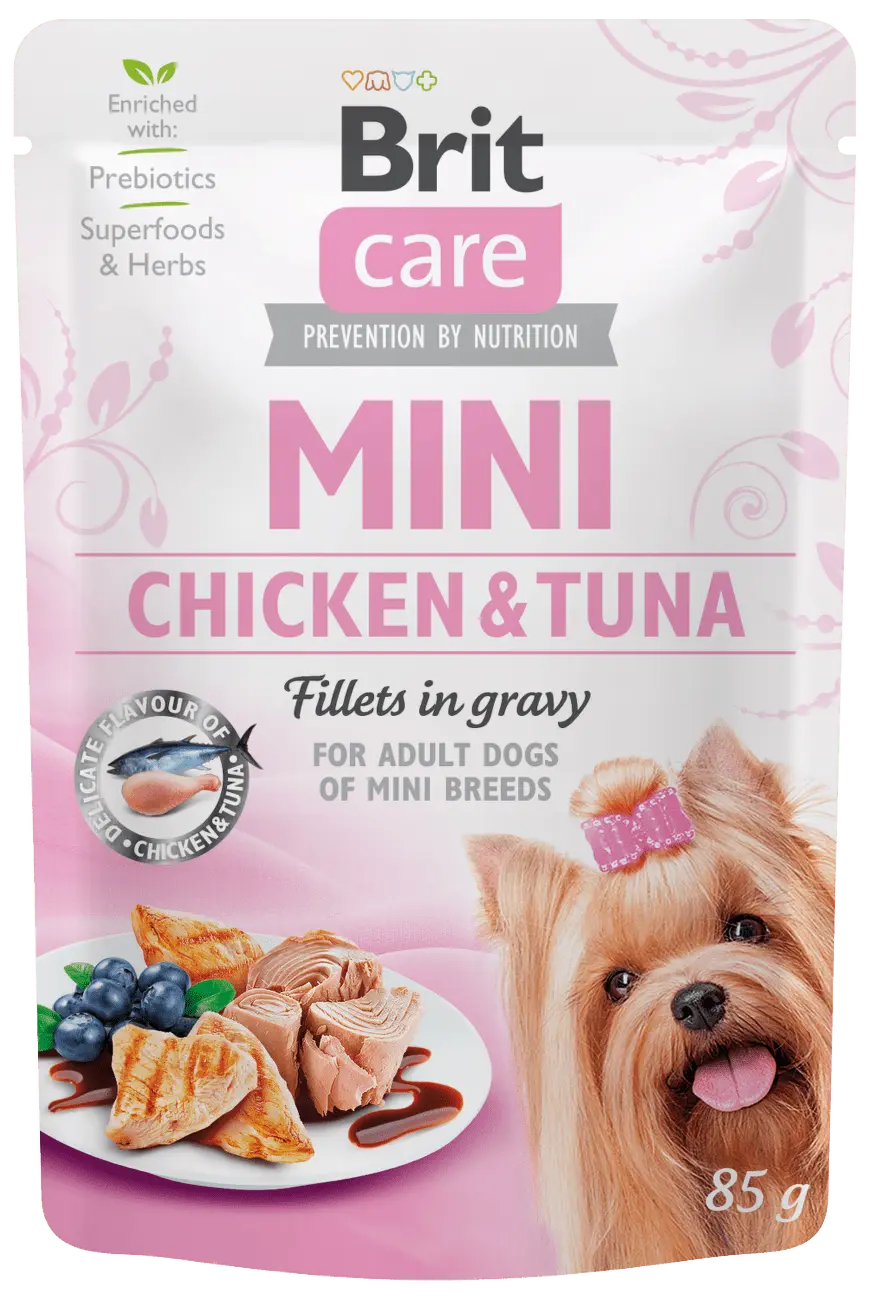 Kapsička Brit Care Mini Chicken & Tuna fillets in gravy 85g