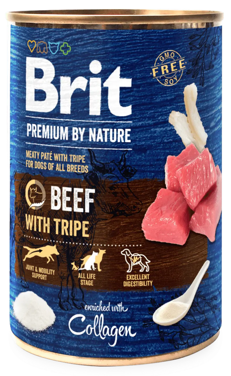 Konzerva Brit Premium by Nature Beef with Tripes 400g