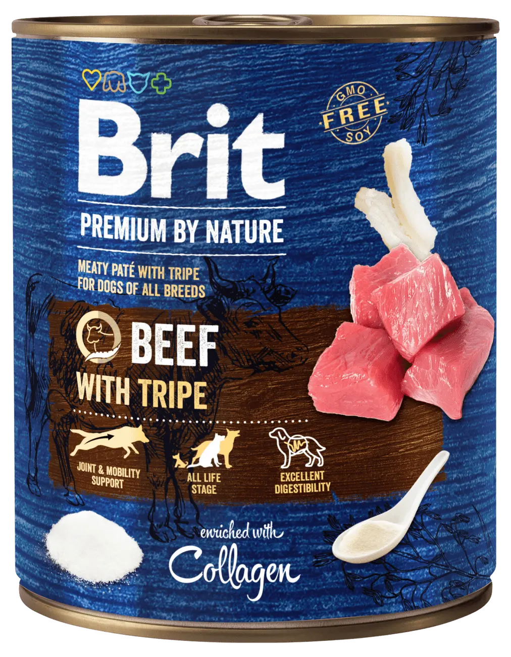 Konzerva Brit Premium by Nature Beef with Tripes 800g