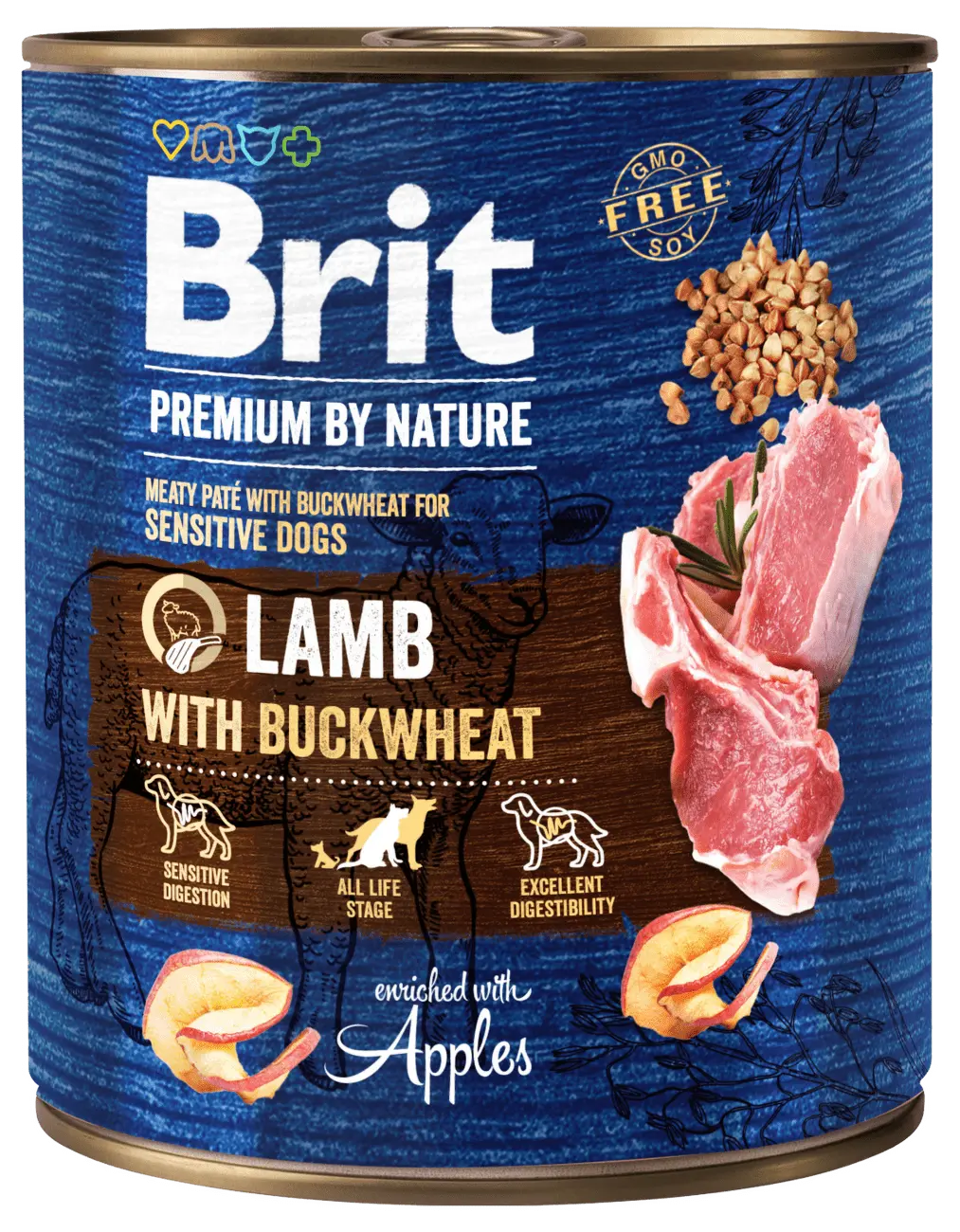 Konzerva Brit Premium by Nature Lamb with Buckwheat 800g